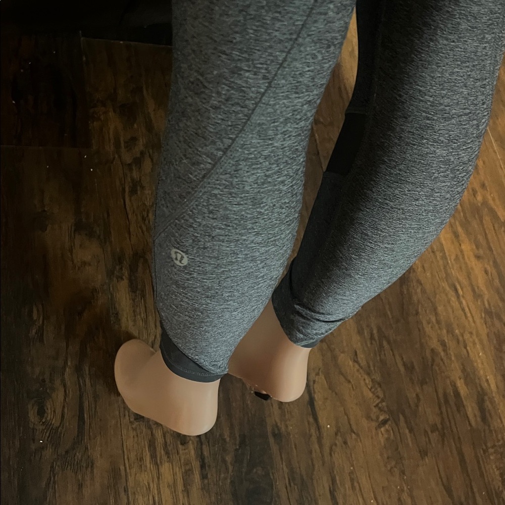 lululemon athletica Gray and Red Leggings - Picture 5 of 5